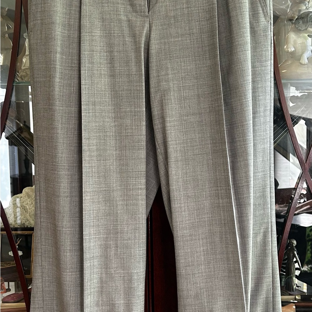 W by Worth Heather Grey Wool Blend Pants
